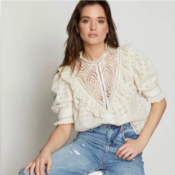 Love The Label Tops - Love The Label Ruffle Blouse Women’s XS